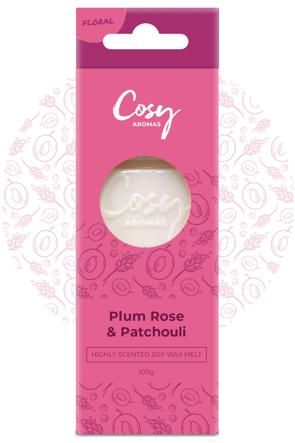 Plum Rose & Patchouli Wax Melt