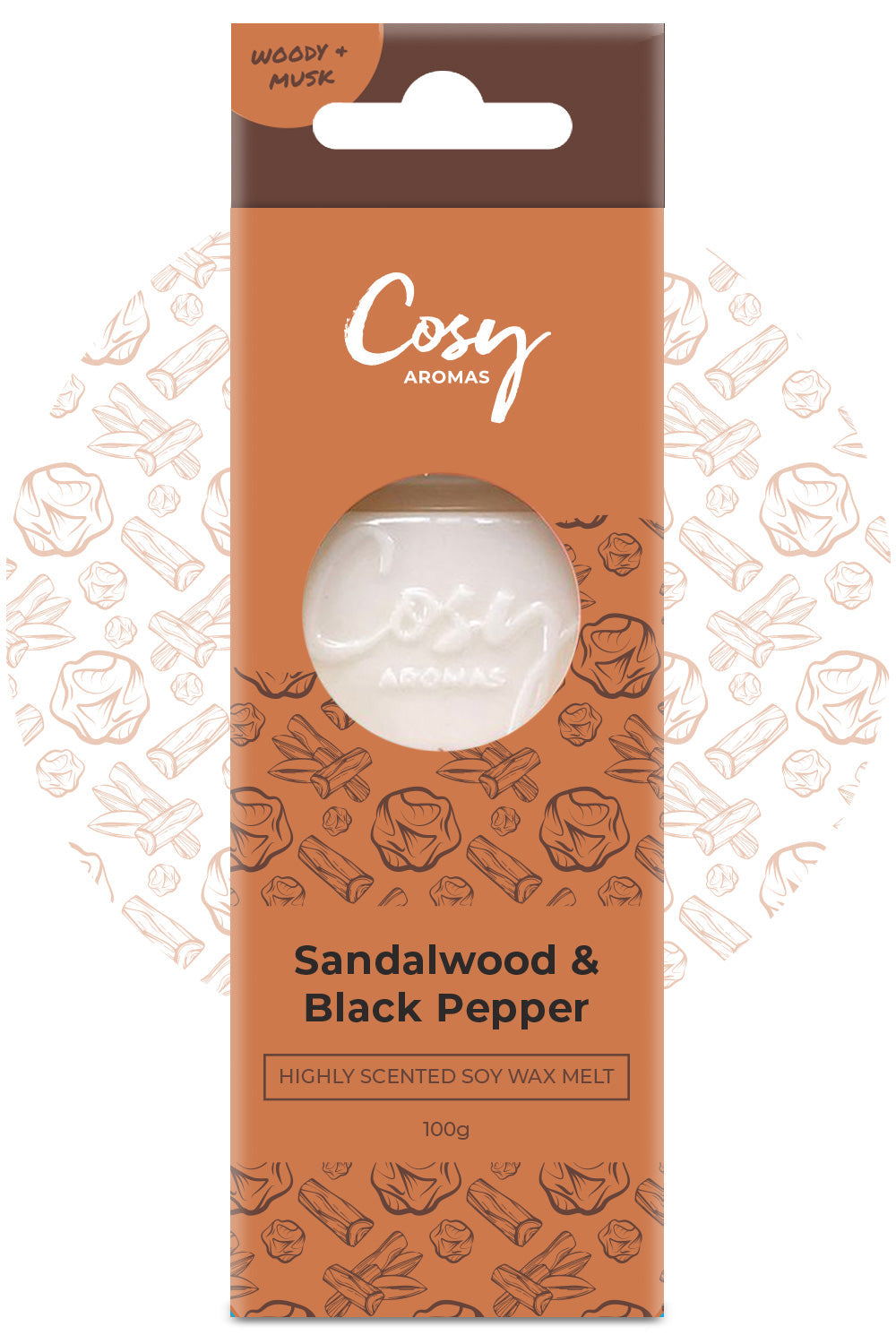 Sandalwood & Black Pepper Wax Melt
