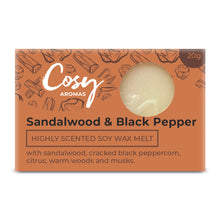 Load image into Gallery viewer, Sandalwood &amp; Black Pepper Wax Melt